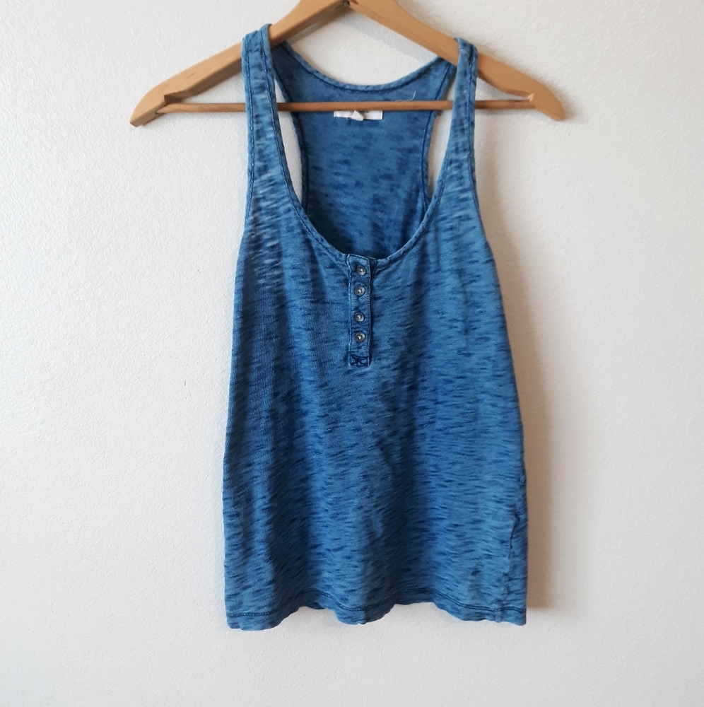Madewell vintage wash blue tank.Size xs.